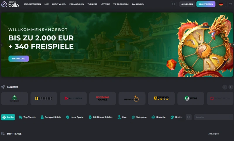 casinobello home page